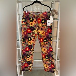 NWT Nordstrom BDG Urban Outfitters Size 29 multi-colored print corduroy pants.